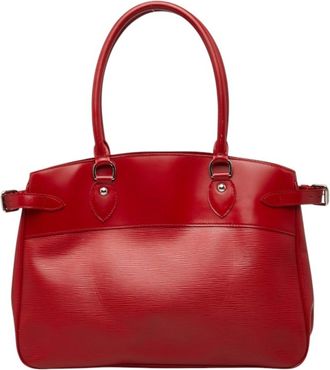 Louis Vuitton Red Color Rouge Leather Handbag Tote Bag (Pre-Owned)