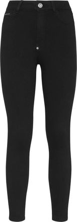 Philipp Plein Denim Broeken Skinny - Dames - Skinny Jeans - Zwart - W28 - Denim - Jeans