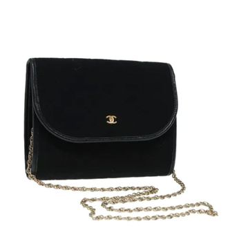 Chanel Pre-owned Cross Body Bags, female, Black, Size: ONE SIZE Pre-owned Cotton chanel-bags
