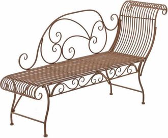 Clp Panchina da Giardino Karma in Metallo antico marrone
