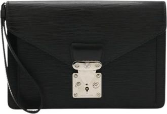 Louis Vuitton Pre-owned Epi Clutch Bag - Heren - Vintage Clutch - Zwart - ONE Size - Vintage
