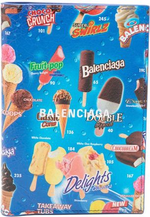 Balenciaga Cash Printed Leather Passport Case