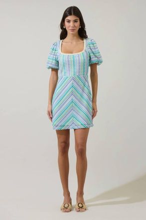 Sugarlips Widley Reyna Mini Dress In Blue