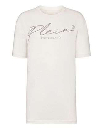 Philipp Plein T-shirt Round Neck SS Crystal Signature
