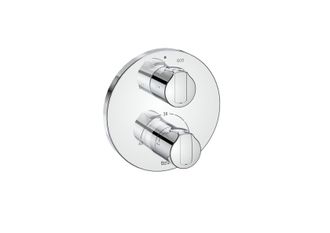 Roca Roca - A5a0d09c00 T-1000 Round Grifo Termost&aacute;tico Empotrable Para Ba&ntilde;o-ducha Cromo - Ref: A5a0d09c00