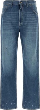 Maison Margiela Blue Mid Rise Jeans