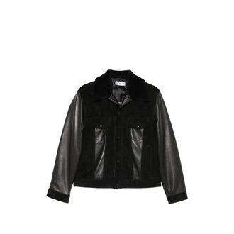 Ernest W. Baker Panelled Leather Jacket