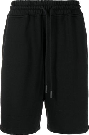 Marcelo Burlon knee-length track shorts - men - Cotton - S - Black