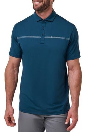 Travis Mathew Heater Pro Chest Stripe Polo in Titan at Nordstrom Rack, Size Xxx-Large