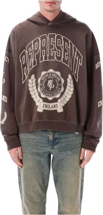 Represent Legacy Crest Hoodie - Heren - Hoodies - Bruin - M - Katoen - Hoodies & sweatvesten