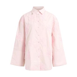 Rotate Rotate Birger Christensen, Dames, Blouses & Shirts, Roze, Maat: 2XS Katoen