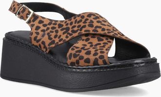 Hush Puppies Womens Bex Womens Wedge Sandals - Brown - Size: 7