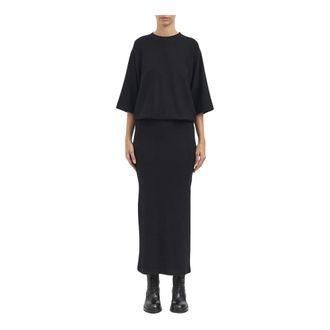 Thom Krom Abito in Viscosa - Dames - Kleedjes - Zwart - S - Kleedjes