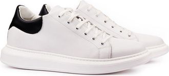Masaltos Mens Shoes with Height Increasing Height up to 7 cm. Made of leather. Model Montpellier, white, 9 UK