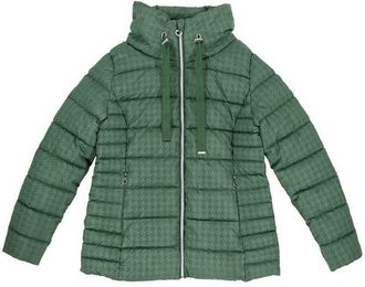 Firetrap Dames/Dames Houndstooth Pufferjack (Groen)