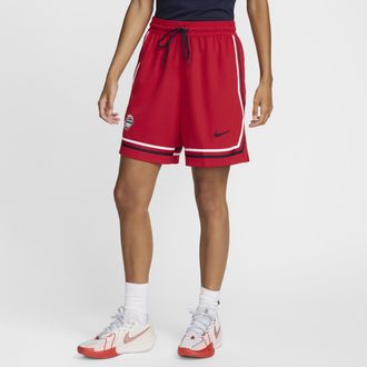 Nike USAB Practice Nike Womens Basketball Shorts in Red | FQ0339-614