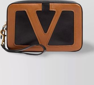 Valentino Garavani leather clutch bag