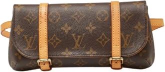 Louis Vuitton Pre-owned Belt Bags, female, Brown, Size: ONE SIZE Pre-owned Pochette Marelle Monogram Waist Bag