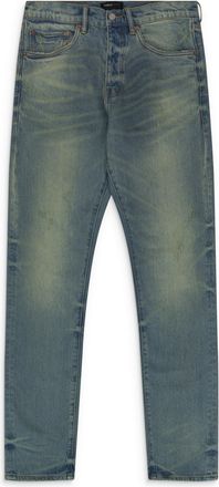 Purple Blue Vintage Dirty Jeans