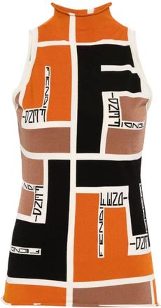 Fendi Mujer, Camisetas, Multicolor, Talla: S