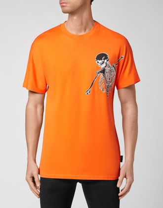 Philipp Plein T-Shirt Ronde Hals Skeleton