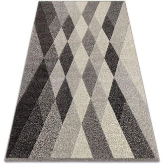 RugsX Rugsx - Alfombra Feel 5674/16811 Diamantes Gris/antracita/crema Grey 140x190 Cm