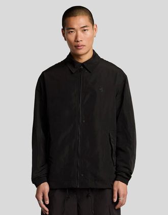 Lyle & Scott Lyle And Scott Mens Nylon Emblem Coach Jacket - Black - Size: 40/Regular