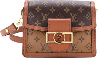 Louis Vuitton Dauphine Shoulder Bag Reverse Monogram Canvas Mini crossbody bag - Bruin