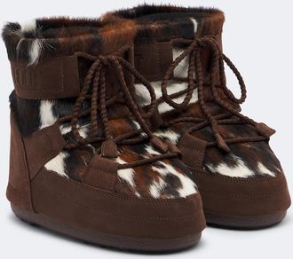 Moon Boot Icon calf hair snow boots