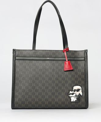 Karl Lagerfeld Borsa Ikon Monogram Karl Lagerfeld in pelle sintetica con logo all over