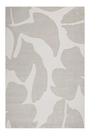 Esprit Alfombra con patr&oacute;n floral y relieve beige topo 80x150