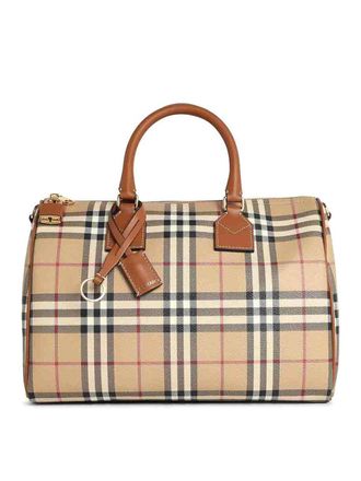 Burberry Medium Bag In Briar Brown Cotton Blend