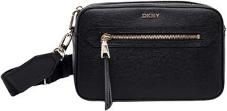 DKNY Kleine Crossbody Tas - Dames - Schoudertassen - Zwart - ONE Size - Leer - Tassen