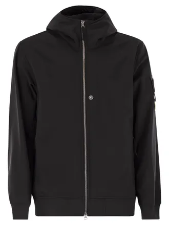 Stone Island Light Jacke mit Kapuze und wetterfestem Membran