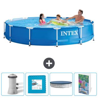 Intex Piscina Con Estructura Redonda - 366x76 Cm - 7-piezas Scb124
