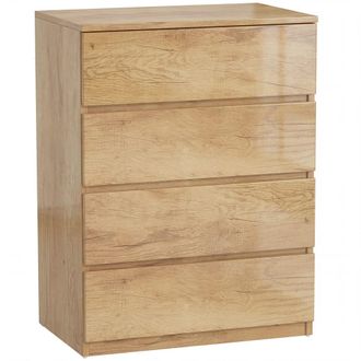 HOMCOM C&oacute;moda 60x40x80 cm madera natural