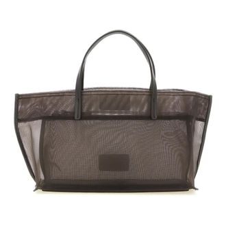 Staud Christos Mini Mesh Tote - female - STAUD - Shopping Bags - Brown - ONE SIZE - Bags