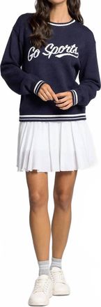Thread & Supply Go Sports Sweater In Navy