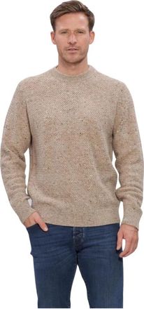 FILIPPO DE LAURENTIIS Truien Exclusives G. Collo Ml - Heren - Ronde hals truien - Beige - 2XL - Truien & Vesten