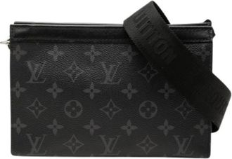 Louis Vuitton Vintage, unisex, Zwart, ONE Size, Pre-owned Gaston Clutch