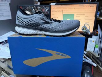 Brooks Mens Ghost 13 Shoes In Grey/black