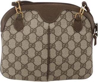 Gucci Pre-owned Vintage Crossbody Bag - Dames - Vintage Schoudertas - Bruin - ONE Size - Leer - Vintage