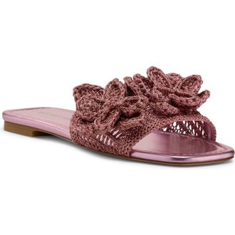 Stuart Weitzman Lotus Slide Sandal in Pink Sand at Nordstrom, Size 8.5