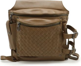 Bottega Veneta Intrecciato Brown Leather Fanny Pack (Pre-Owned)