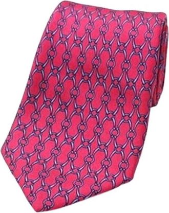 Herm&egrave;s Pre-owned Cravat - Heren - Vintage Accessoires - Rood - ONE Size - Vintage