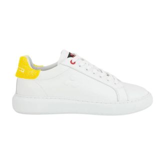 Peuterey Schoenen, Dames, Wit, 40 EU, Leer, Giallo Sneakers