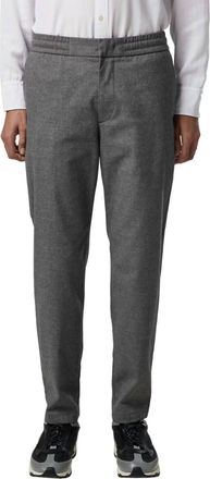 Nn.07 Foss Regular Fit Tapered Leg Mid Rise Pant In Grey