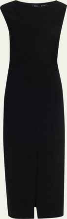 Proenza Schouler Damea Cap-Sleeve Matte Crepe Maxi Dress