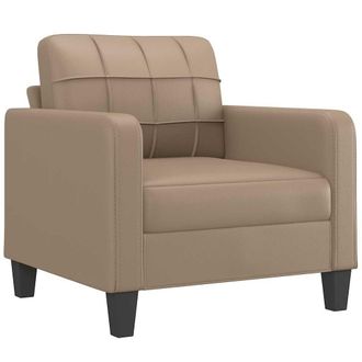 vidaXL Sill&oacute;n Cuero Sint&eacute;tico Color Capuchino 60 Cm Vidaxl