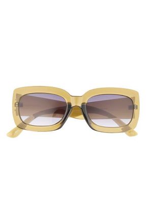 BP. Rectangular Sunglasses in Olive at Nordstrom
